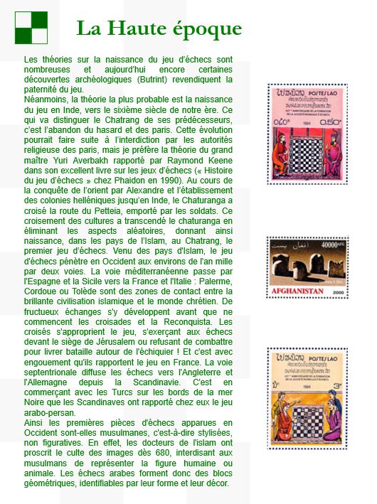 Lot De 50 Timbres Collection Sur Le Thème Des Échecs - Prophila - Qualité Collectionneur